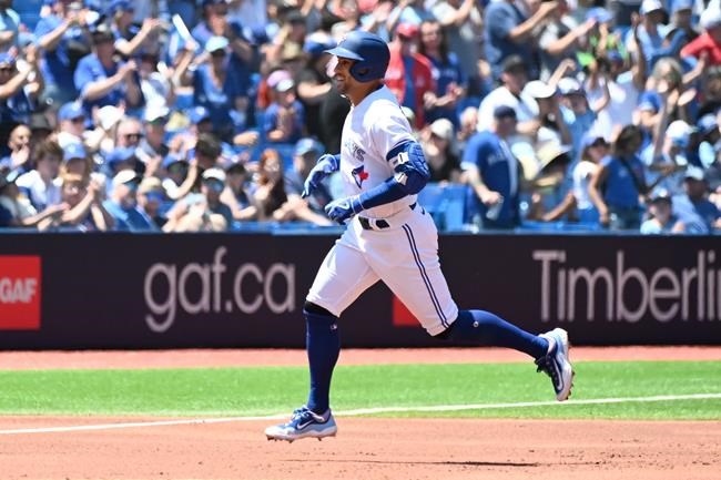 Springer's homer moves him up in record book and leads Blue Jays past Athletics 12-1 | iNFOnews.ca