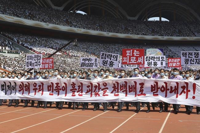 Thousands of North Koreans march in anti-US rallies as country marks Korean War anniversary | iNFOnews.ca Thousands of North Koreans march in anti-US rallies as country marks Korean War anniversary | iNFOnews.ca