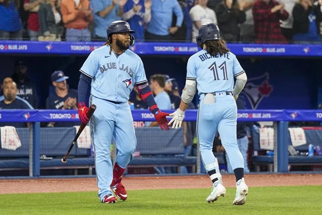 Blue Jays' Guerrero, Bichette, Merrifield and Gausman named to AL all-star team | iNFOnews.ca Blue Jays' Guerrero, Bichette, Merrifield and Gausman named to AL all-star team | iNFOnews.ca