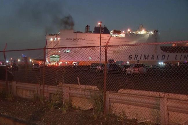 2 New Jersey firefighters died battling a blaze deep in a ship carrying 5,000 cars | iNFOnews.ca 2 New Jersey firefighters died battling a blaze deep in a ship carrying 5,000 cars | iNFOnews.ca