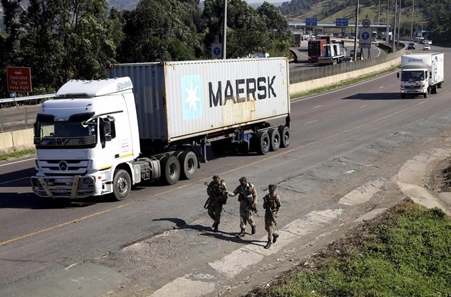 South Africa deploys army over burning of trucks, braces for unrest over ex-president's court case | iNFOnews.ca