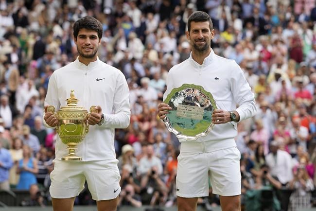 Carlos Alcaraz's Wimbledon trophy keeps him at No. 1. Marketa Vondrousova's lifts her to No. 10 | iNFOnews.ca Carlos Alcaraz's Wimbledon trophy keeps him at No. 1. Marketa Vondrousova's lifts her to No. 10 | iNFOnews.ca