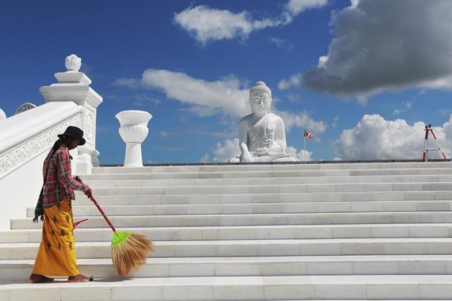 Myanmar's generals unveil giant Buddha statue as they seek to win hearts and minds during civil war | iNFOnews.ca