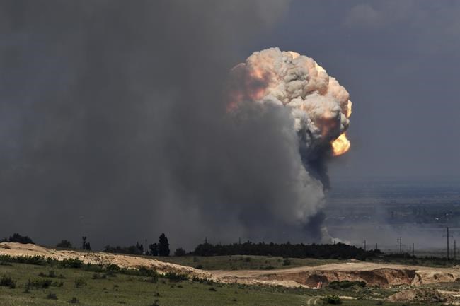 Drone hits Crimean ammunition depot as strikes kill, wound civilians and journalists in Ukraine | iNFOnews.ca Drone hits Crimean ammunition depot as strikes kill, wound civilians and journalists in Ukraine | iNFOnews.ca