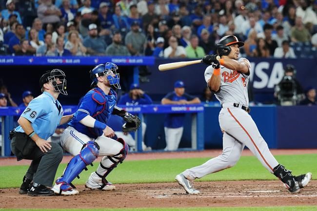Santander has grand slam as Orioles rout Blue Jays 13-3 to spoil Ryu's return | iNFOnews.ca Santander has grand slam as Orioles rout Blue Jays 13-3 to spoil Ryu's return | iNFOnews.ca