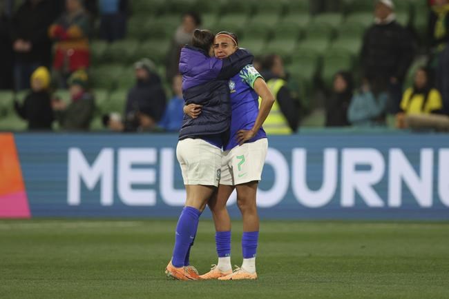 Shock and sadness in Rio favela after Brazil's early elimination from Women's World Cup | iNFOnews.ca