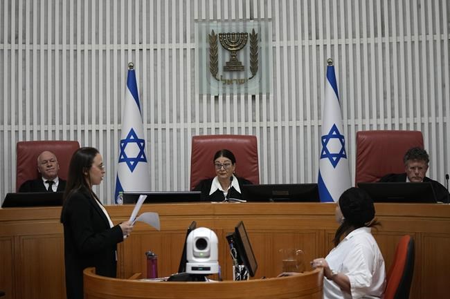 Israel's Supreme Court hears case against a law protecting Netanyahu from being removed from office | iNFOnews.ca