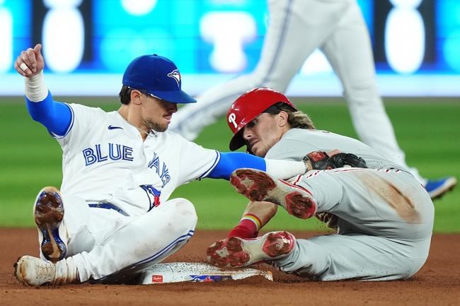 Biggio's plunk lifts Blue Jays over Phillies 2-1; Romano earns 29th save in return | iNFOnews.ca