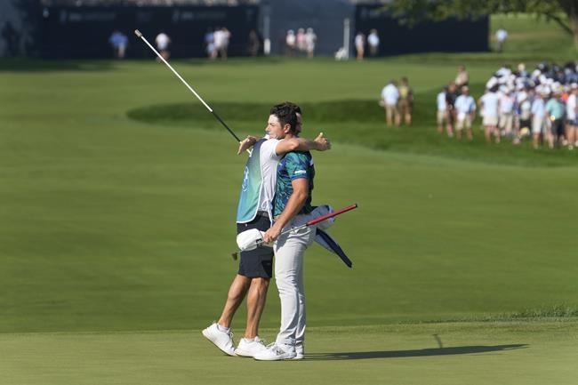 Hovland sets Olympia Fields record with 61 to win BMW Championship | iNFOnews.ca