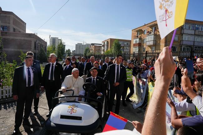 Pope starts Mongolia visit by praising the country's religious freedom dating back to Genghis Khan | iNFOnews.ca Pope starts Mongolia visit by praising the country's religious freedom dating back to Genghis Khan | iNFOnews.ca