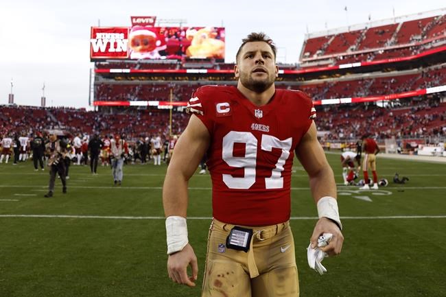49ers sign Nick Bosa to a record-setting contract extension to end his lengthy holdout | iNFOnews.ca