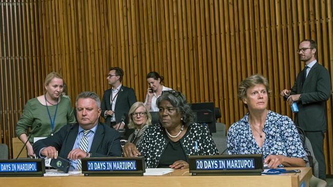 Over 100 VIPs attend UN screening of documentary on Russia's siege of Ukrainian city of Mariupol | iNFOnews.ca Over 100 VIPs attend UN screening of documentary on Russia's siege of Ukrainian city of Mariupol | iNFOnews.ca