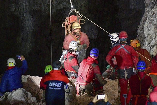 American researcher doing well after rescue from a deep Turkish cave, calling it a 'crazy adventure' | iNFOnews.ca