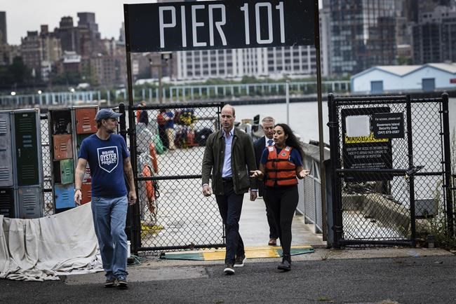 Prince William sees oyster reef restoration project on NYC visit for environmental summit | iNFOnews.ca