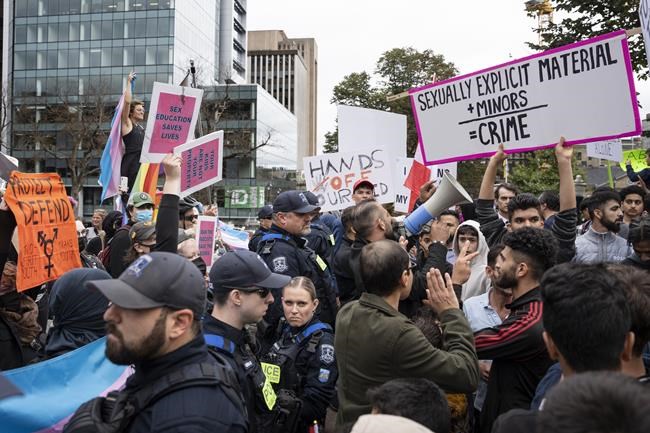 Cross-country rallies against 'gender ideology' in schools meet with counter-protests | iNFOnews.ca