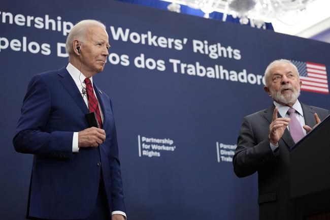 Biden and Brazil's Lula focus on workers' rights while publicly playing down differences | iNFOnews.ca