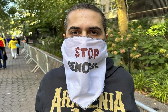 At the edge of the UN security perimeter, those with causes (and signs) try to be heard | iNFOnews.ca