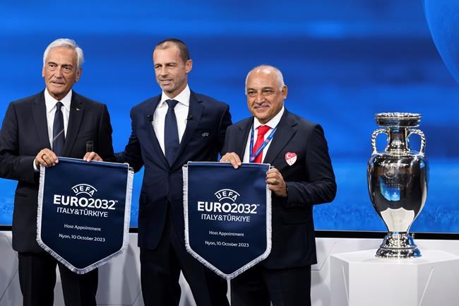 Britain-Ireland to host soccer's 2028 European Championship. Italy-Turkey to stage Euro 2032 | iNFOnews.ca