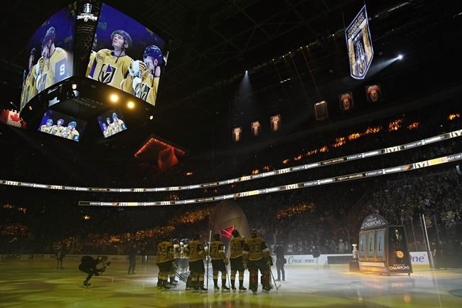 Golden Knights raise Stanley Cup championship banner before season opener | iNFOnews.ca Golden Knights raise Stanley Cup championship banner before season opener | iNFOnews.ca