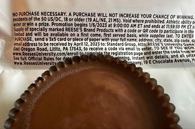 Reese's $25,000 promotion may violate sweepstakes laws | iNFOnews.ca