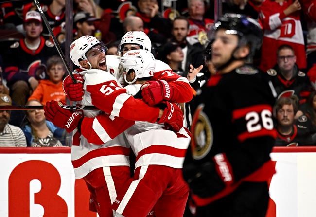 Joe Veleno has two goals to lead Detroit Red Wings past Ottawa Senators 5-2 | iNFOnews.ca