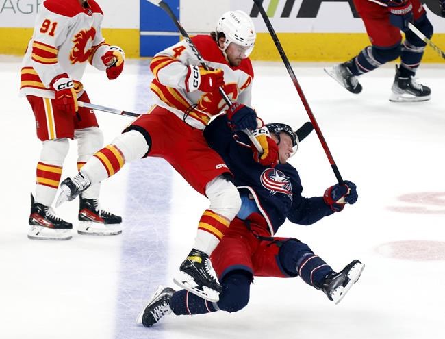 NHL suspends Flames' Andersson 4 games for charging | iNFOnews.ca