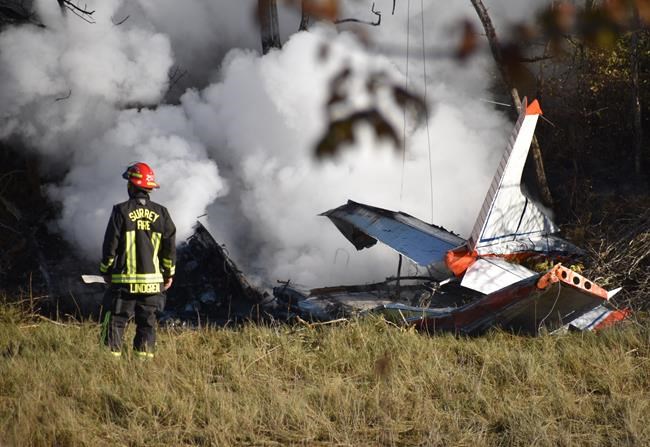 Small plane crashes in Surrey, B.C., injuring pilot | iNFOnews.ca Small plane crashes in Surrey, B.C., injuring pilot | iNFOnews.ca