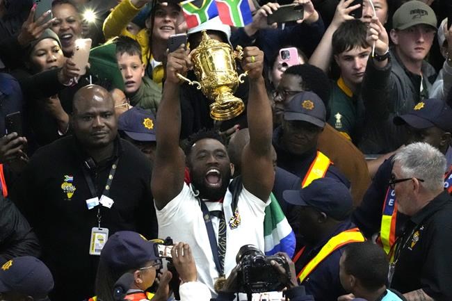 Springboks arrive to a heroes' welcome in South Africa after another Rugby World Cup triumph | iNFOnews.ca Springboks arrive to a heroes' welcome in South Africa after another Rugby World Cup triumph | iNFOnews.ca