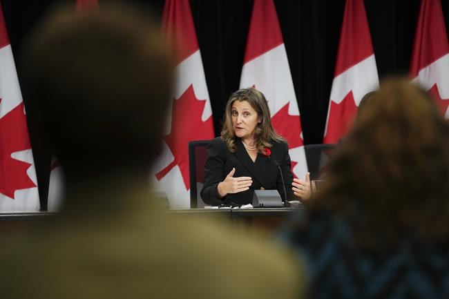 Alberta would need to negotiate international agreements if it quits CPP: Freeland | iNFOnews.ca Alberta would need to negotiate international agreements if it quits CPP: Freeland | iNFOnews.ca