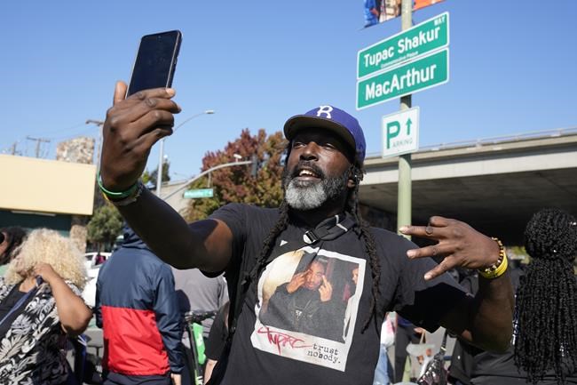 Tupac Shakur has an Oakland street named for him 27 years after his death | iNFOnews.ca