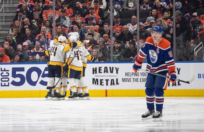 O'Reilly's hat trick leads Predators past Oilers 5-2 | iNFOnews.ca