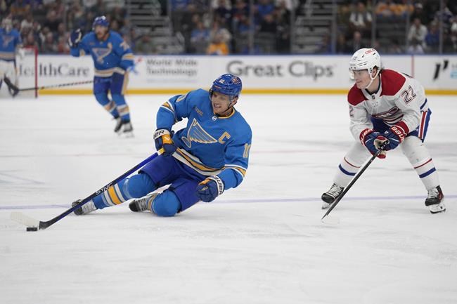 Schenn, Kyrou star as Blues beat Canadiens 6-3 | iNFOnews.ca