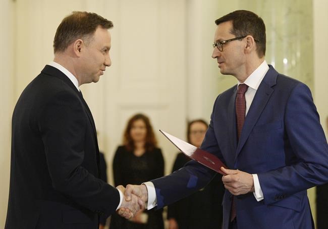 President taps Poland's outgoing prime minister to form new government despite lack of a majority | iNFOnews.ca