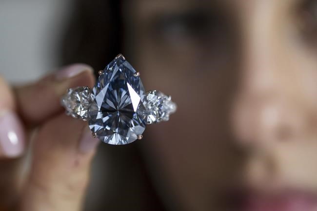 Blue diamond sells for more than $44 million at Christie's auction in Geneva | iNFOnews.ca Blue diamond sells for more than $44 million at Christie's auction in Geneva | iNFOnews.ca