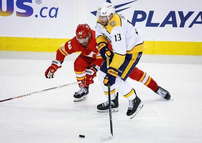 Flames rally with three goals in third to beat Predators 4-2 | iNFOnews.ca Flames rally with three goals in third to beat Predators 4-2 | iNFOnews.ca