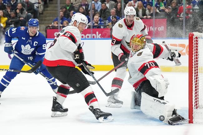 Struggling Senators score three times in the 3rd period to down leaky Maple Leafs 6-3 | iNFOnews.ca
