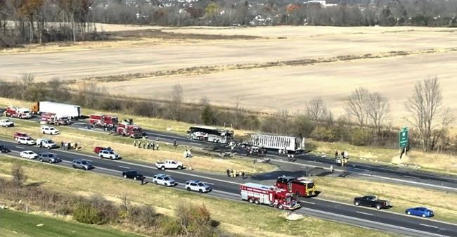 Ohio interstate crash involving busload of high school students leaves 6 dead, 18 injured | iNFOnews.ca