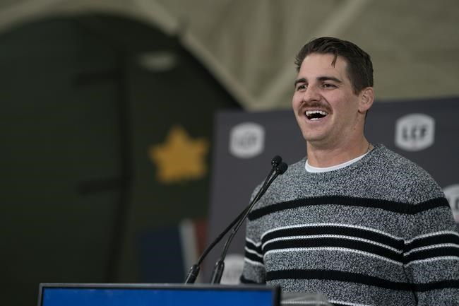 Forget playoff beard, Als quarterback Cody Fajardo winning with playoff moustache | iNFOnews.ca
