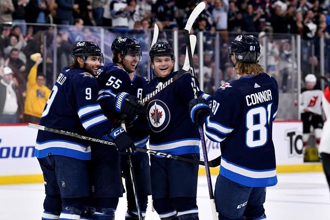 Connor's three-point effort lifts Jets to 6-3 victory over Devils | iNFOnews.ca
