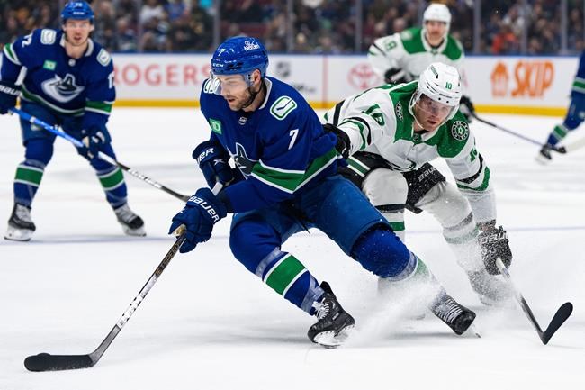 Canucks defenceman Soucy out six to eight weeks with lower-body injury | iNFOnews.ca Canucks defenceman Soucy out six to eight weeks with lower-body injury | iNFOnews.ca