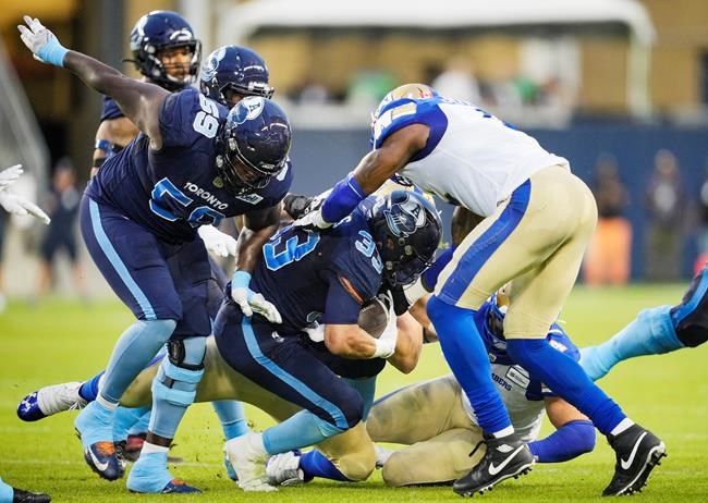 Toronto Argonauts tackle Allen named CFL's outstanding lineman | iNFOnews.ca