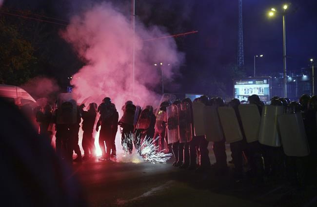Violent protests break out ahead of Bulgaria-Hungary soccer qualifier | iNFOnews.ca