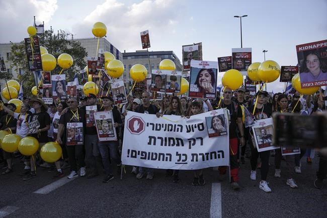 Thousands march in Jerusalem to press Israel's government to do more to free hostages held in Gaza | iNFOnews.ca