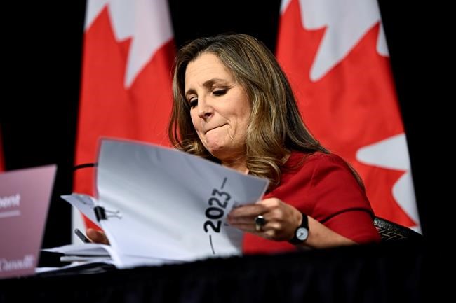 Freeland's fiscal update pledges new guardrails to keep deficits in check | iNFOnews.ca