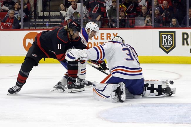 Hurricanes score four goals in first period to beat Oilers 6-3 | iNFOnews.ca