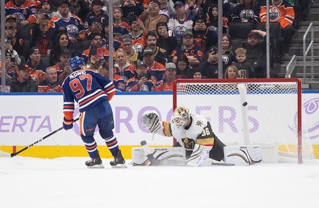 Surging Oilers edge Knights 5-4 in a shootout for third straight win | iNFOnews.ca Surging Oilers edge Knights 5-4 in a shootout for third straight win | iNFOnews.ca