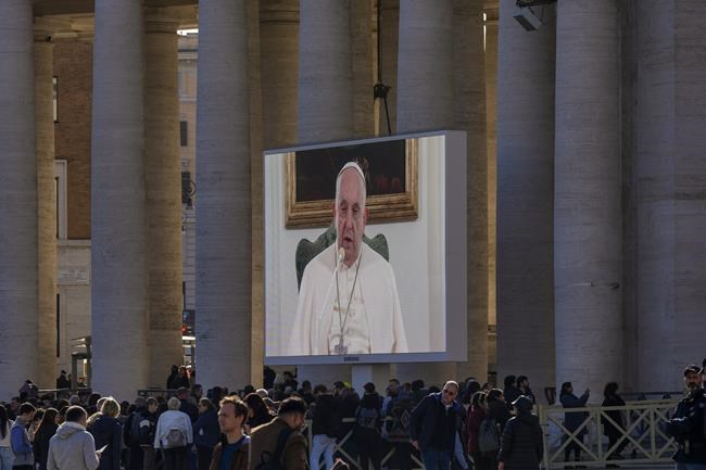 Pope Francis says he's doing better but again skips his window appearance facing St. Peter's Square | iNFOnews.ca