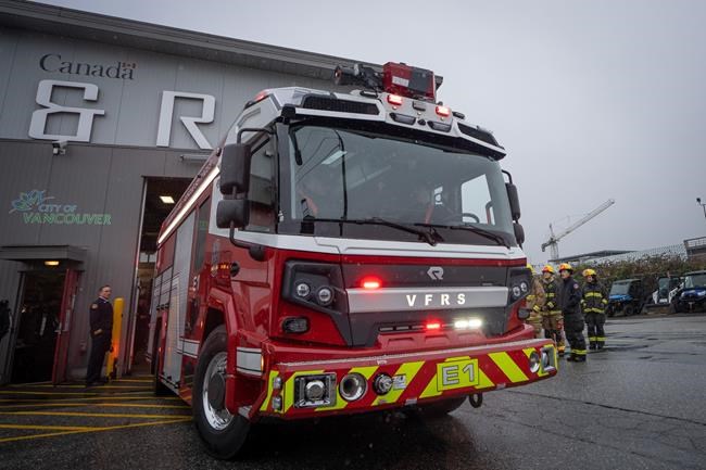 Vancouver unveils Canada's first electric fire truck in its pledge to cut emissions | iNFOnews.ca