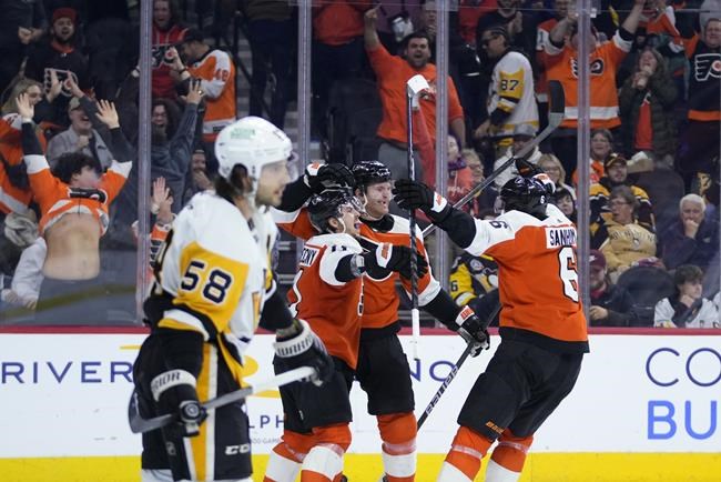NHL roundup: Couturier scores in OT to lift Flyers over Pens 2-1 | iNFOnews.ca NHL roundup: Couturier scores in OT to lift Flyers over Pens 2-1 | iNFOnews.ca