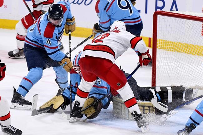 Brossoit, Ehlers shine as Jets edge Hurricanes 2-1 | iNFOnews.ca Brossoit, Ehlers shine as Jets edge Hurricanes 2-1 | iNFOnews.ca
